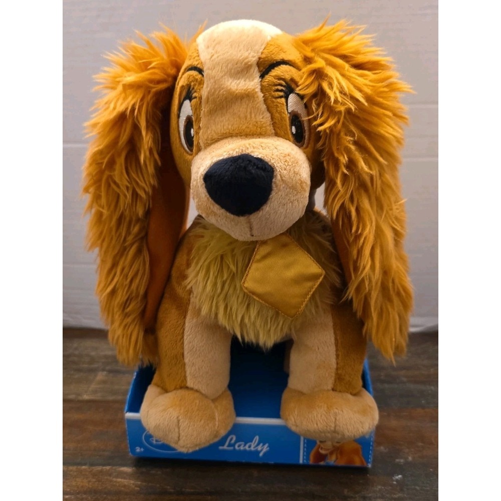 Disney Store Lady & the Tramp Lady 11" Plush Stuffed Animal Toy in Display Box